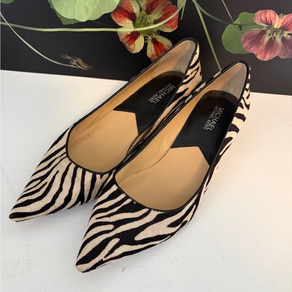 Michael Kors Black and White Zebra Heels - Picture 11 of 13